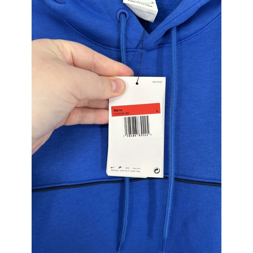 Nike Club Total 90 Soccer Hoodie Mens Large Fleece Graphic Sweatshirt HV3509-480